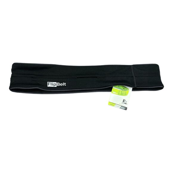 FlipBelt Running Belt XL Zip Pocket Gray Travel Keyring Phone Money Holder - Picture 1 of 10